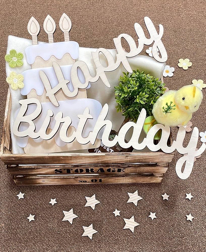 Amazon.co.jp: lollipopk ハッピーバースデー 木製レターバナー